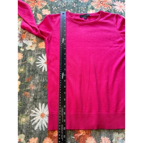 Banana Republic Silk Cashmere Crew Neck Sweater Pink XS 797403-06 Long Sleeve - Picture 4 of 8